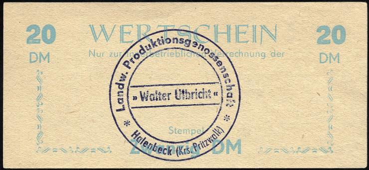 L.051a.09 LPG Halenbeck "Walter Ulbricht" 20 DM (1) 
