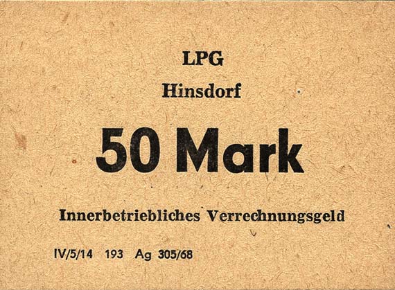 L.057a.07 LPG Hinsdorf "August Bebel" 50 Mark (1) 