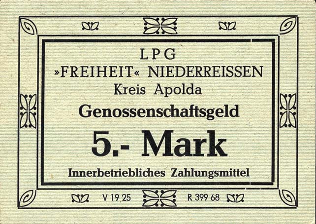 L.096.4 LPG Niederreißen "Freiheit" 5 Mark (1) 