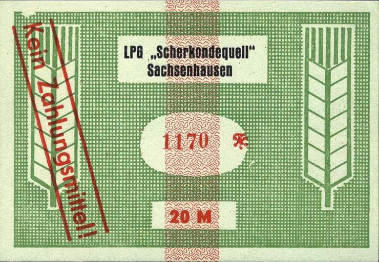L.123.10 LPG Sachsenhausen "Scherkondequell" 20 Mark (1) 