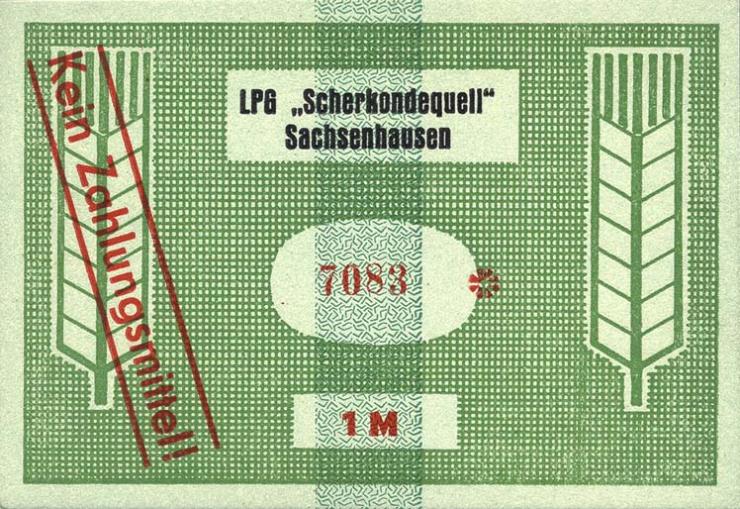 L.123.03 LPG Sachsenhausen "Scherkondequell" 1 Mark (1) 