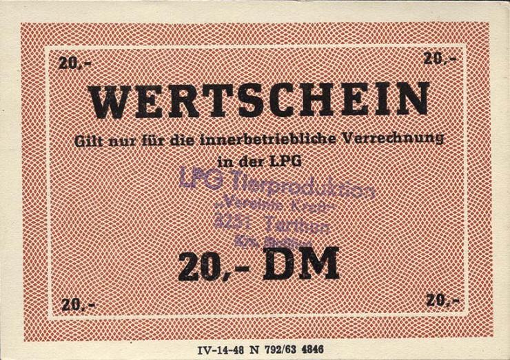 L.136.15 LPG Tarthun "Vereinte Kraft" 20 DM (1) 