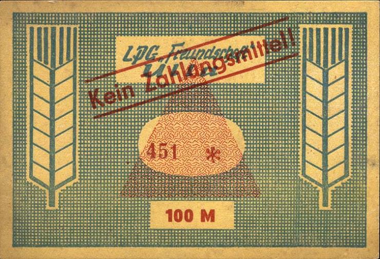 L.141.27 LPG Ulla "Freundschaft" 100 Mark (1-) 