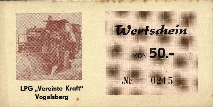 L.145.7 LPG Vogelsberg/Sprötau "Vereinte Kraft" 50 MDN (1-) 