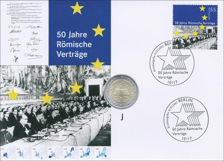 V-154 • Römische Verträge >2 Euro Ausgabe J 