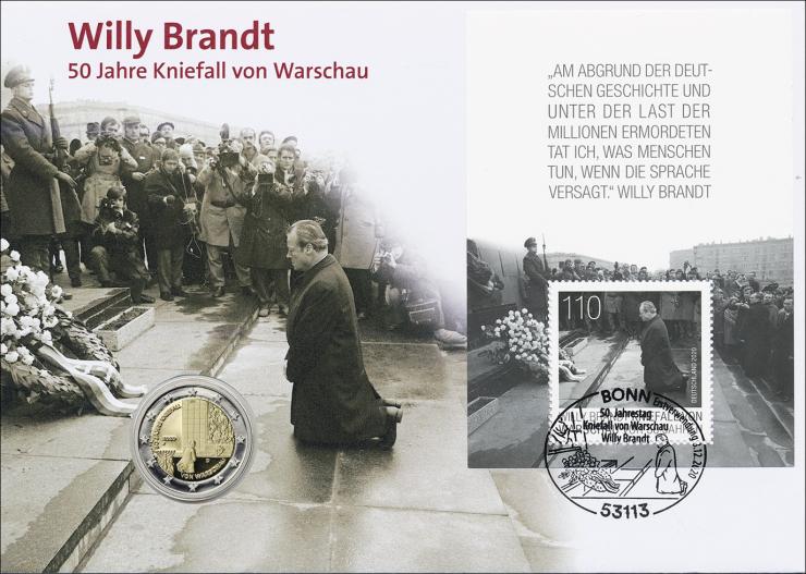 L-9435 • Willy Brandt - 50 Jahre Kniefall von Warschau PP-Ausgabe 