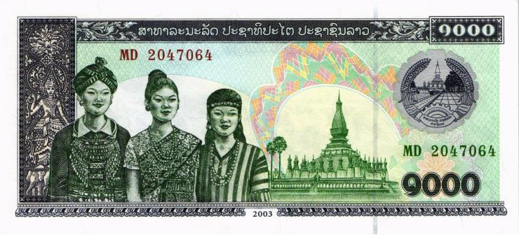 Laos P.32Ab 1000 Kip 2003 (1) 