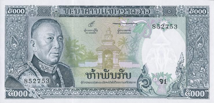 Laos P.19a 5000 Kip (1975) (1) 