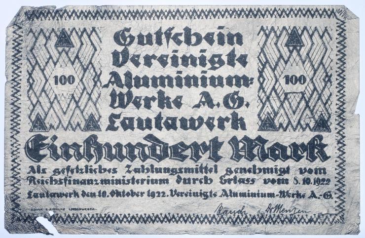 Lautawerk 100 Mark 1922 (4) 