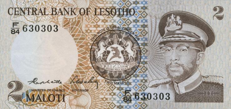 Lesotho P.04b 2 Maloti 1984 (1) 