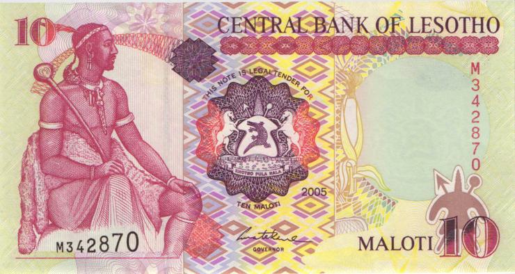 Lesotho P.15c 10 Maloti 2005 (1) 