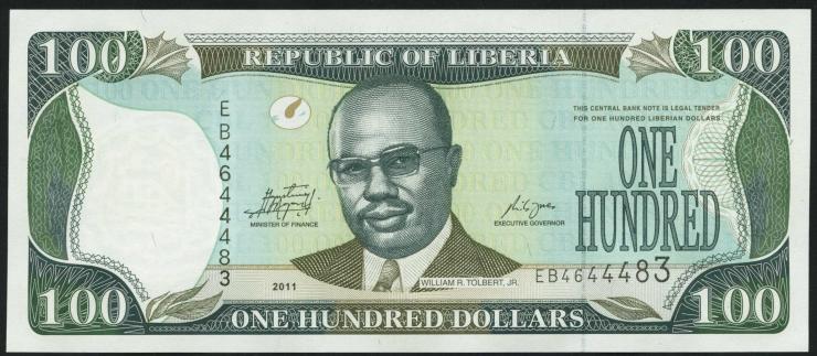 Liberia P.30f 100 Dollars 2011 (1) 