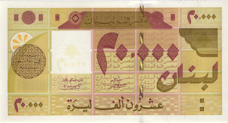 Libanon / Lebanon P.081 20000 Livres 2001 (1) 
