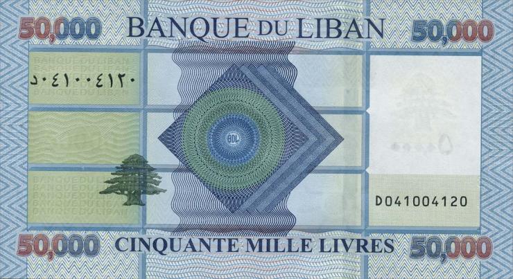 Libanon / Lebanon P.094c 50000 Livres 2016 (1) 