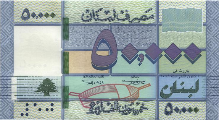Libanon / Lebanon P.094d 50.000 Livres 2019 (1) 