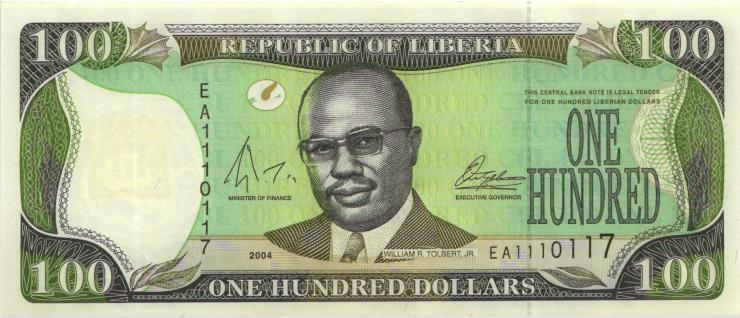 Liberia P.30b 100 Dollars 2004 (1) 