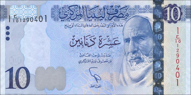 Libyen / Libya P.82 10 Dinar (2015) (1) 