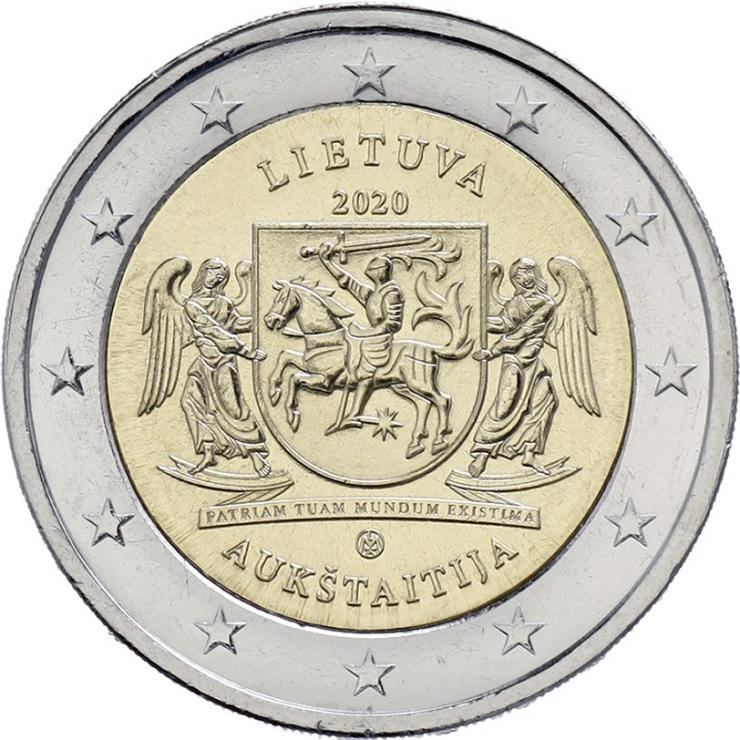 Litauen 2 Euro 2020 Aukstaitija (Region) 