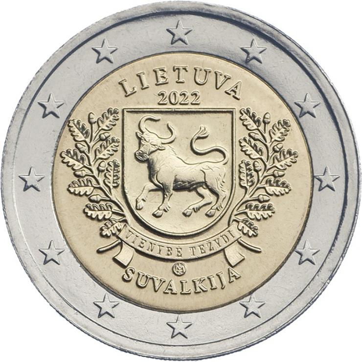 Litauen 2 Euro 2022 Suvalkija (Region) 