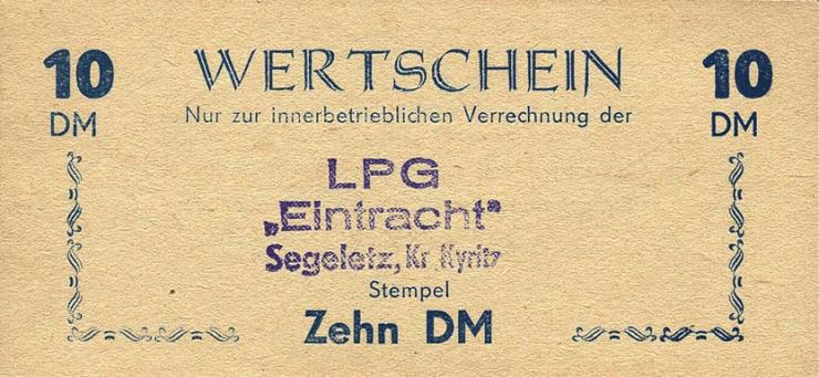 LPG Segeletz "Eintracht" 10 DM (1) 