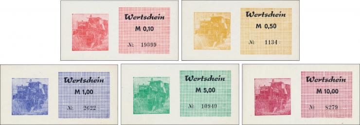L.V01 LPG Wertscheine 0,10 - 10 Mark 