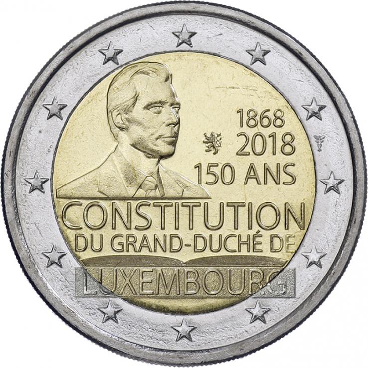 Luxemburg 2 Euro 2018 150 Jahre Verfassung 