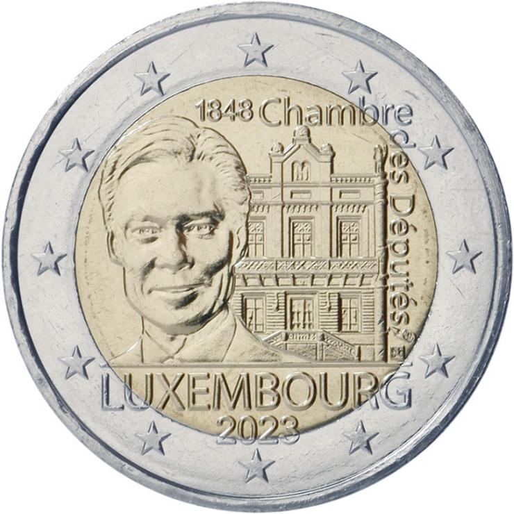 Luxemburg 2 Euro 2023 Abgeordnetenkammer 