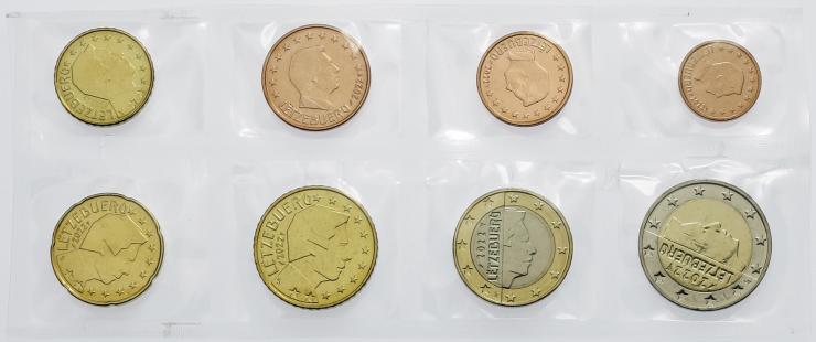 Luxemburg Euro-Kursmünzen 2022 (lose) 