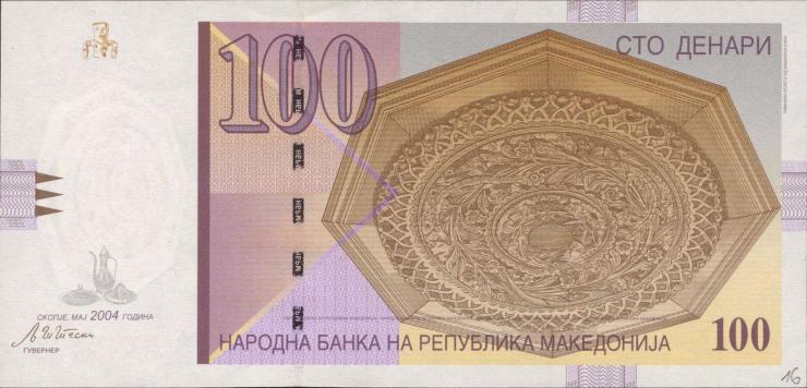 Mazedonien / Macedonia P.16e 100 Denari 2004 (1) 