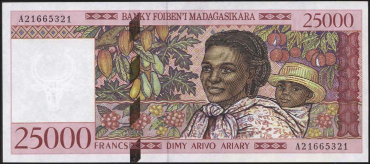 Madagaskar P.082 25000 Francs (1998) (1) 