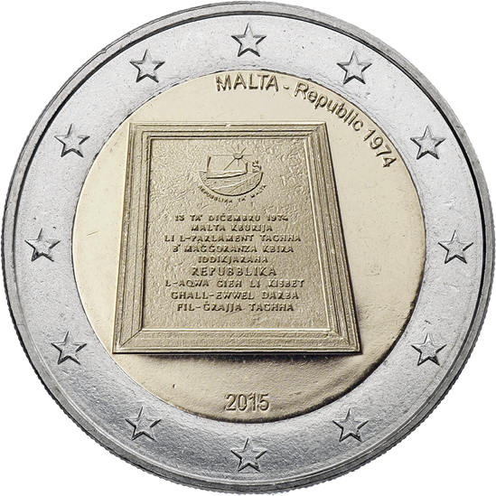 Malta 2 Euro 2015 Republik 