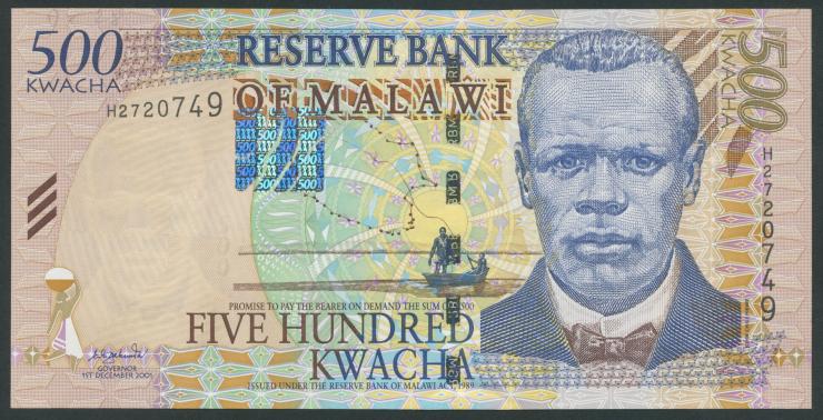 Malawi P.48 500 Kwacha 2001 (1) 
