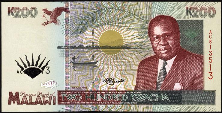 Malawi P.35 200 Kwacha 1995 (1) 