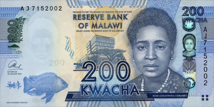 Malawi P.60b 200 Kwacha 2013 (1) 