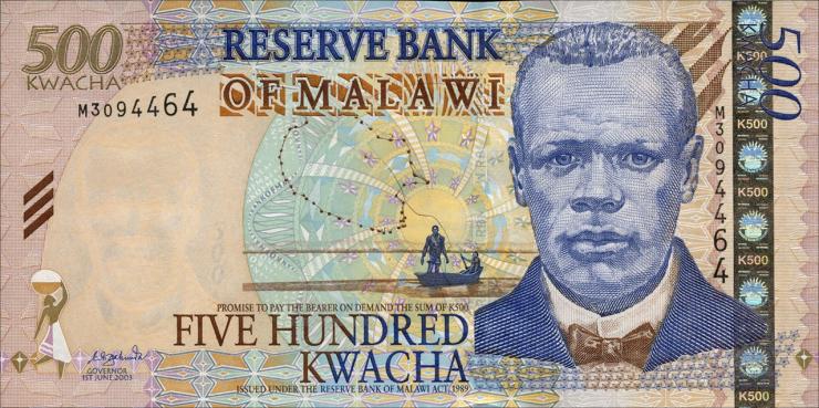 Malawi P.48A 500 Kwacha 2003 (1) 