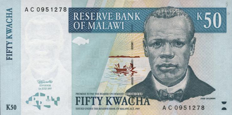 Malawi P.39 50 Kwacha 1997 (1) 