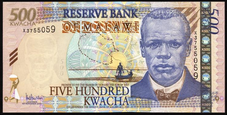 Malawi P.56a 500 Kwacha 2005 (1) 