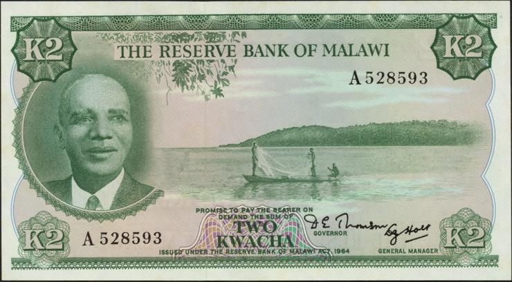 Malawi P.07 2 Kwacha (1971) (1/1-) 