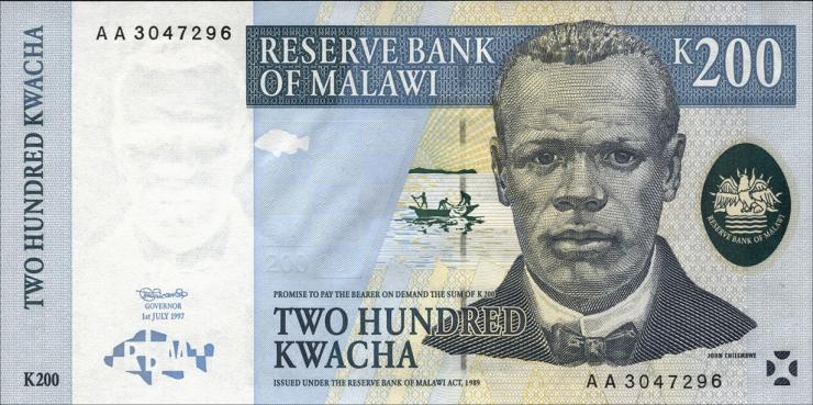 Malawi P.41 200 Kwacha 1997 (1) 