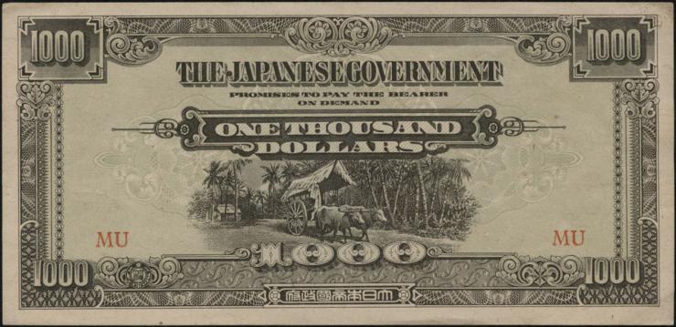 Malaya-Jap.Besetzung P.M 10b 1000 Dollars (1945) (1/1-) 
