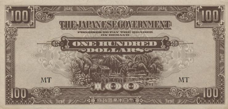 Malaya-Jap.Besetzung P.M 08b 100 Dollars (1944) (1/1-) 
