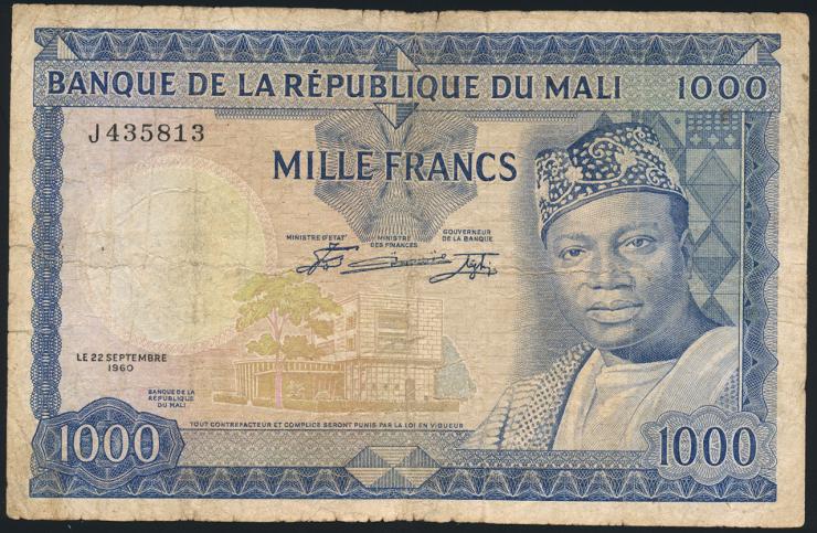 Mali P.09 1000 Francs 1960 (4) 