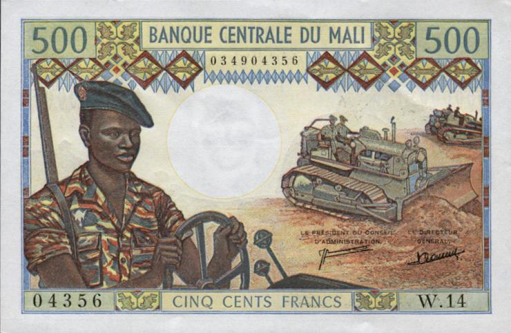 Mali P.12d 500 Francs (1973-84) (1) 
