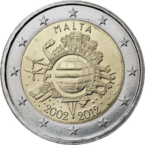 Malta 2 Euro 2012 Euro-Bargeld 