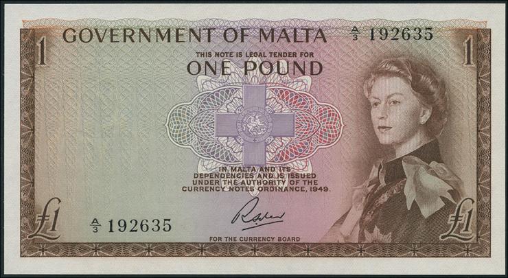 Malta P.26 1 Pound (1963) (1) 