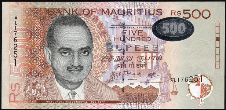 Mauritius P.58 500 Rupien 2007 (1) 
