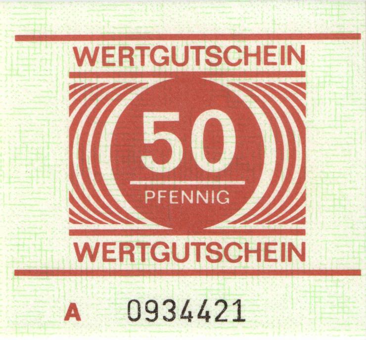 MDI-20 DDR Gefängnisgeld 50 Pfennig (1982-1990) (1) 