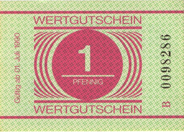 MDI-34 DDR Gefängnisgeld 1 Pfennig (1990) (1-) 