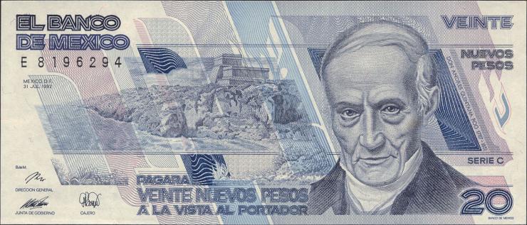 Mexiko / Mexico P.096 20 Nuevos Pesos 1992 (1) 