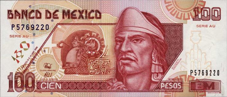 Mexiko / Mexico P.108b 100 Pesos 1996 (1) 